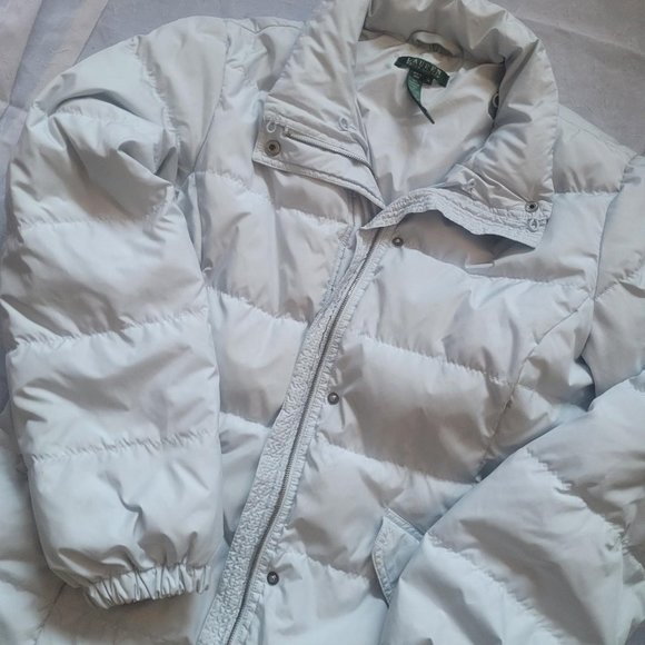 Ralph Lauren baby blue puffer jacket - Picture 4 of 5